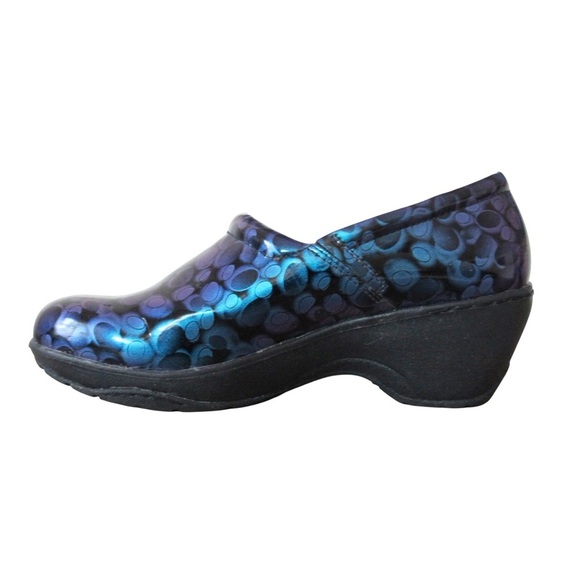 Nurse Mates Blue and Purple Mules - Picture 4 of 9